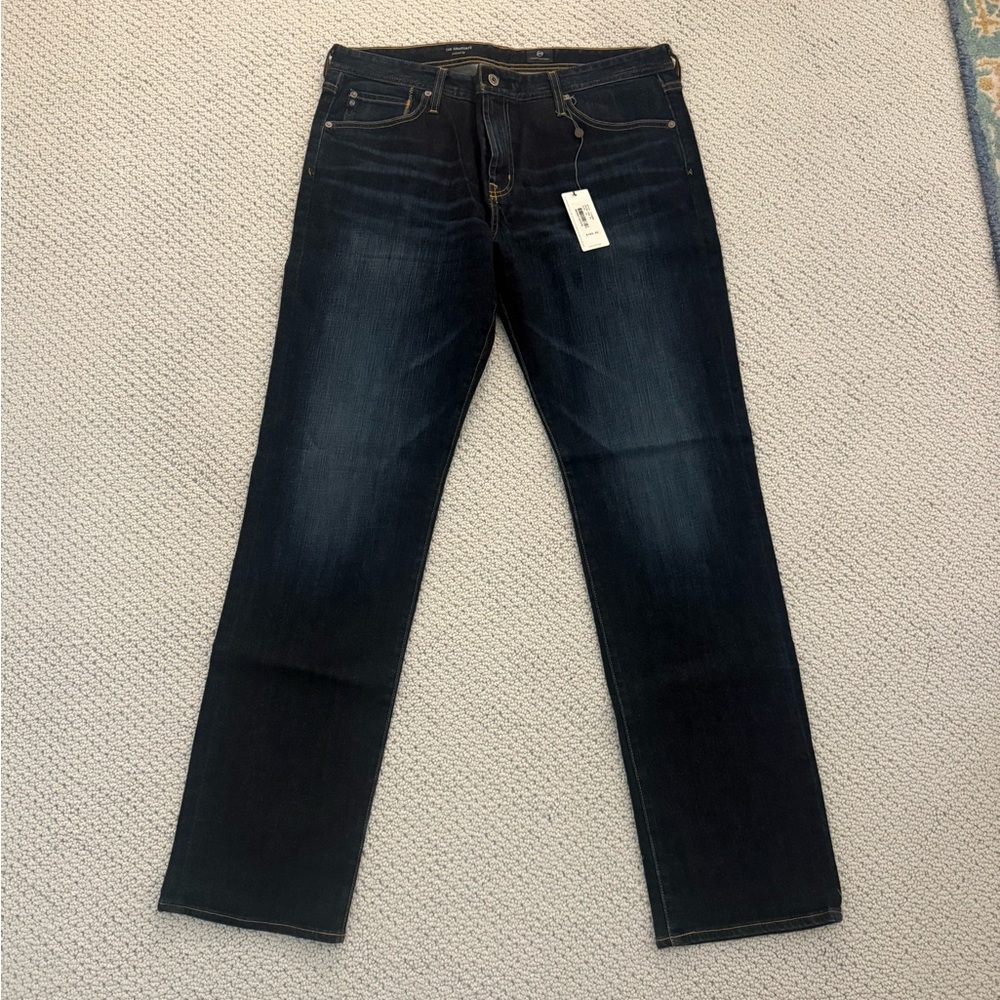 AG Adriano Goldschmied GRADUATE Tailored Leg Denim Blue Jeans Men's 38x34
